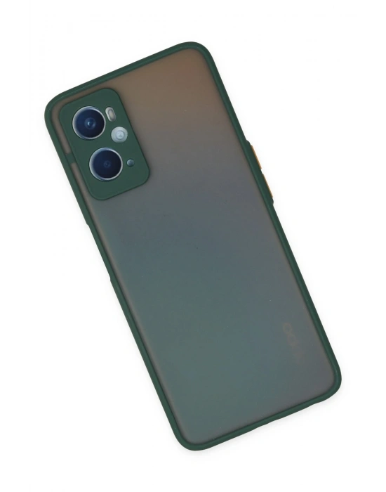 Newface Oppo A96 Kılıf Montreal Silikon Kapak - Yeşil