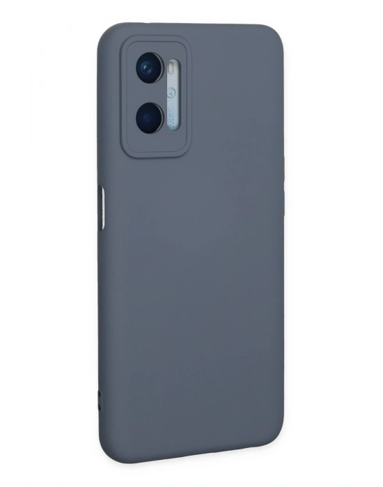 Newface Oppo A96 Kılıf Nano içi Kadife Silikon - Gri