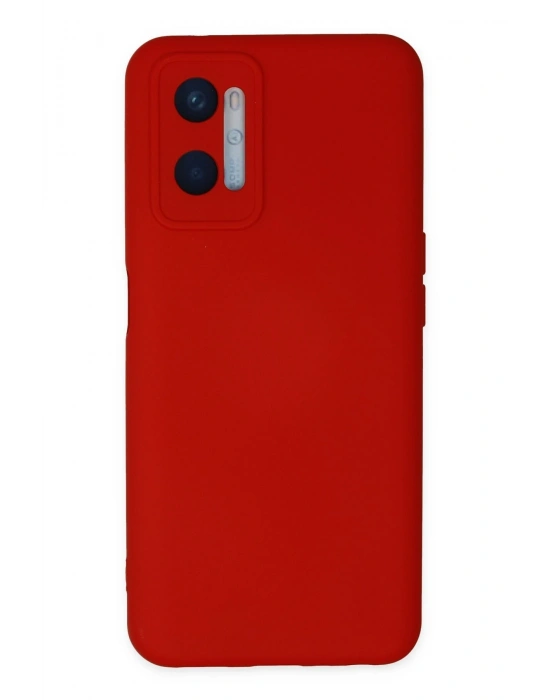 Newface Oppo A96 Kılıf Nano içi Kadife Silikon - Kırmızı