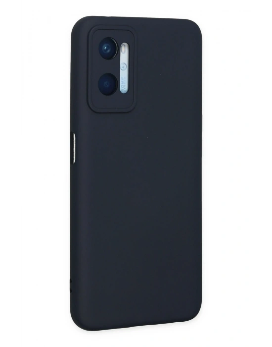 Newface Oppo A96 Kılıf Nano içi Kadife Silikon - Lacivert