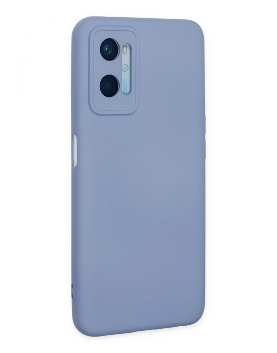Newface Oppo A96 Kılıf Nano içi Kadife Silikon - Lila
