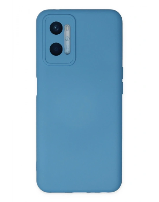 Newface Oppo A96 Kılıf Nano içi Kadife Silikon - Mavi