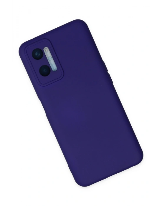 Newface Oppo A96 Kılıf Nano içi Kadife Silikon - Mor