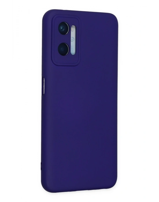Newface Oppo A96 Kılıf Nano içi Kadife Silikon - Mor
