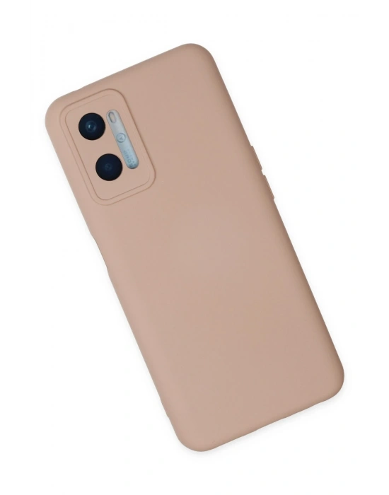 Newface Oppo A96 Kılıf Nano içi Kadife Silikon - Pudra