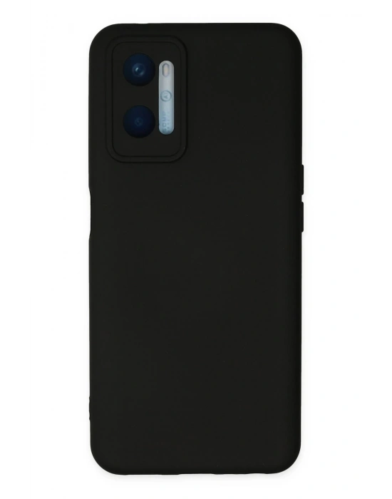 Newface Oppo A96 Kılıf Nano içi Kadife Silikon - Siyah