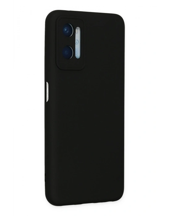 Newface Oppo A96 Kılıf Nano içi Kadife Silikon - Siyah