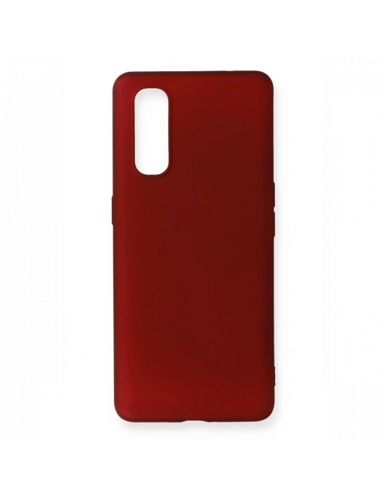 Newface Oppo Find X2 Kılıf First Silikon - Bordo