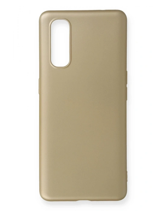 Newface Oppo Find X2 Kılıf First Silikon - Gold