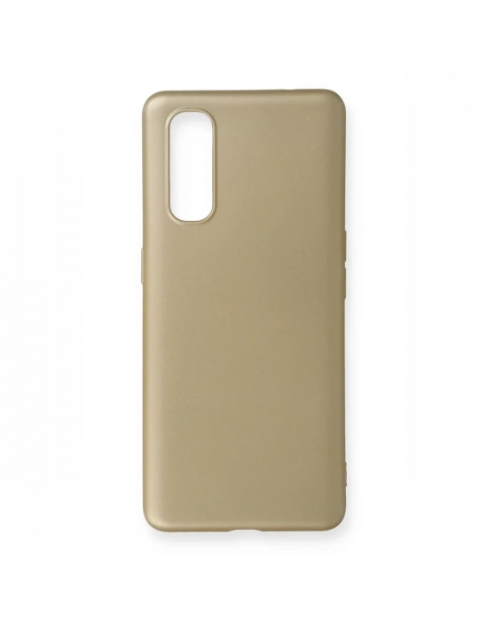 Newface Oppo Find X2 Kılıf First Silikon - Gold