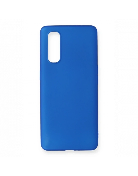 Newface Oppo Find X2 Kılıf First Silikon - Mavi