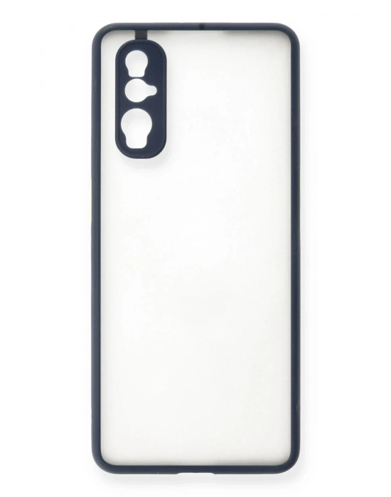 Newface Oppo Find X2 Kılıf Montreal Silikon Kapak - Lacivert