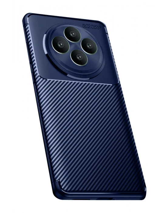 Newface Oppo Reno 11 FS Kılıf Auto Focus Karbon Kapak - Lacivert