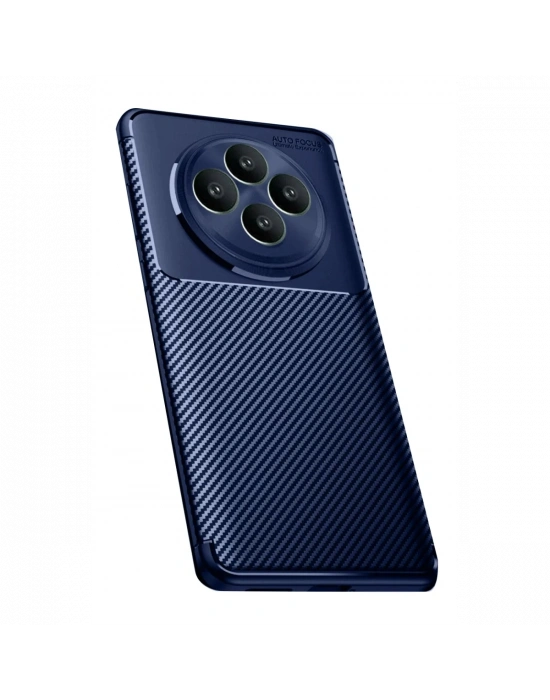 Newface Oppo Reno 11 FS Kılıf Auto Focus Karbon Kapak - Lacivert