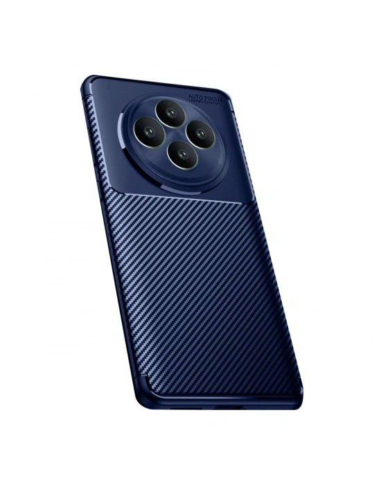 Newface Oppo Reno 11 FS Kılıf Auto Focus Karbon Kapak - Lacivert