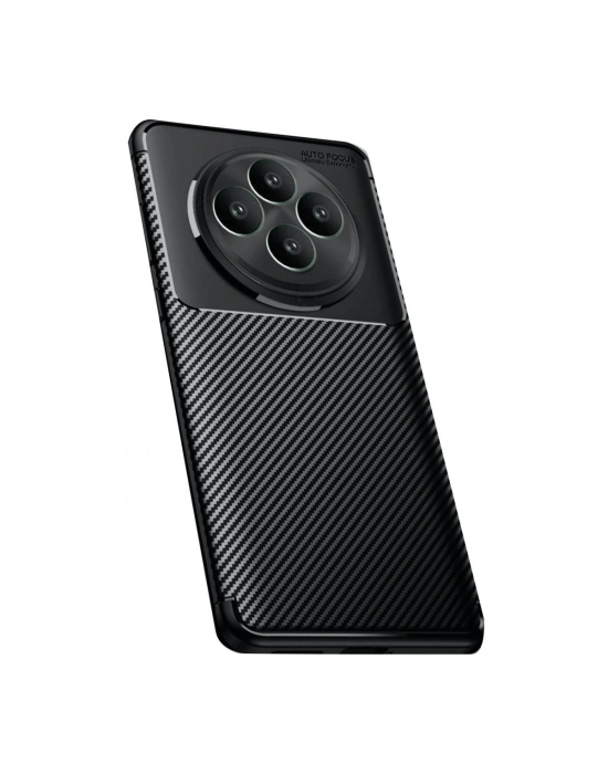 Newface Oppo Reno 11 FS Kılıf Auto Focus Karbon Kapak - Siyah