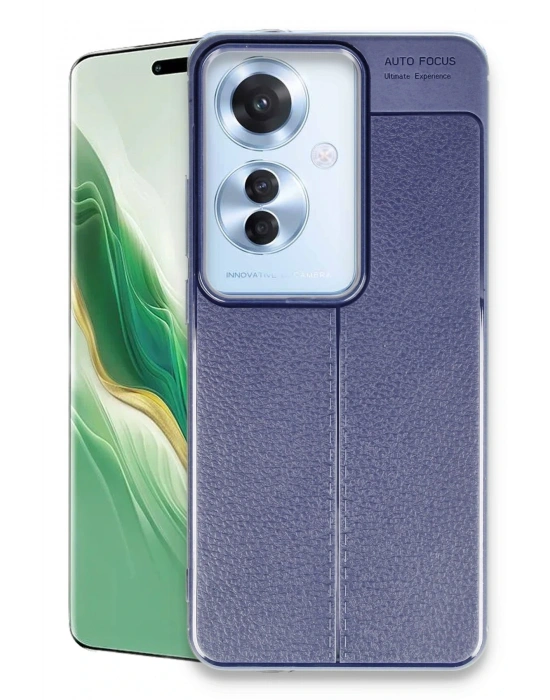 Newface Oppo Reno 11F Kılıf Auto Focus Kapak - Lacivert