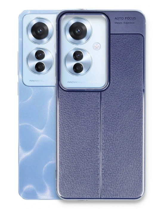 Newface Oppo Reno 11F Kılıf Auto Focus Kapak - Lacivert