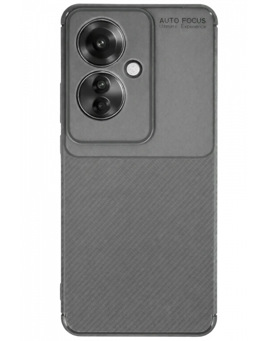 Newface Oppo Reno 11F Kılıf Auto Focus Karbon Kapak - Gri
