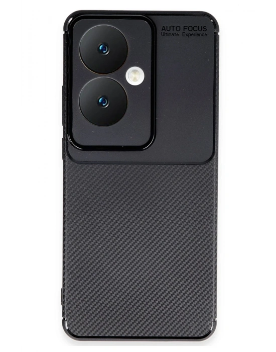 Newface Oppo Reno 11F Kılıf Auto Focus Karbon Kapak - Siyah
