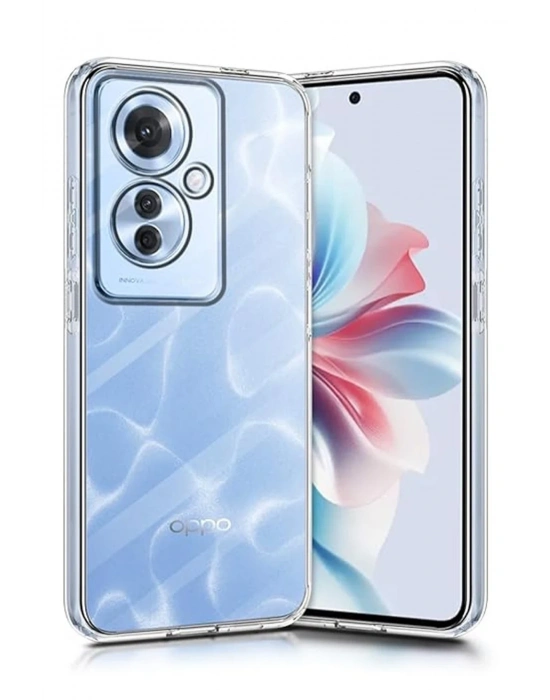 Newface Oppo Reno 11F Kılıf Lüx Şeffaf Silikon