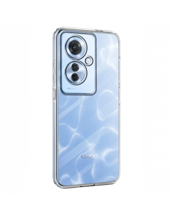 Newface Oppo Reno 11F Kılıf Lüx Şeffaf Silikon