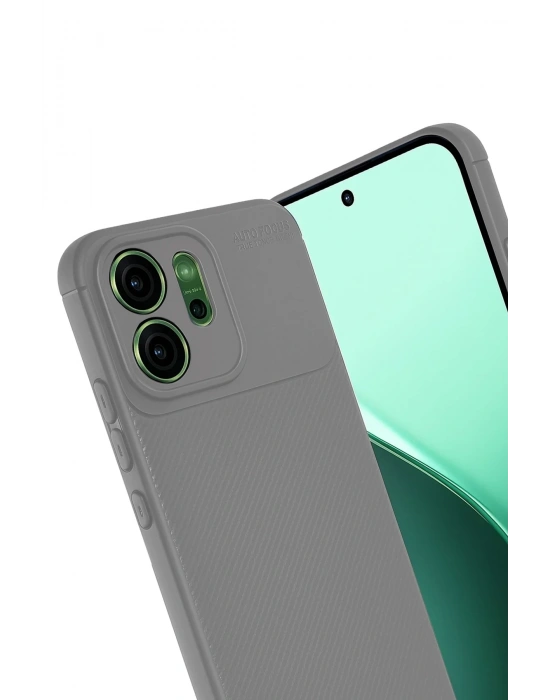 Newface Oppo Reno 14 Auto Focus Karbon Kapak - Gri