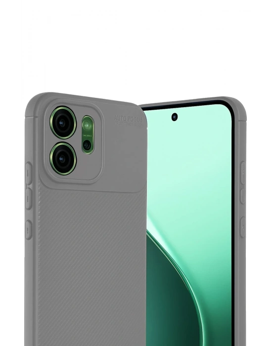 Newface Oppo Reno 14 Auto Focus Karbon Kapak - Gri