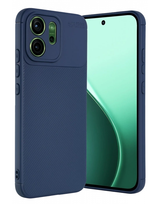 Newface Oppo Reno 14 Auto Focus Karbon Kapak - Lacivert