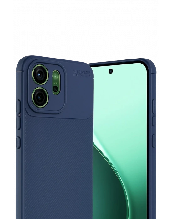 Newface Oppo Reno 14 Auto Focus Karbon Kapak - Lacivert