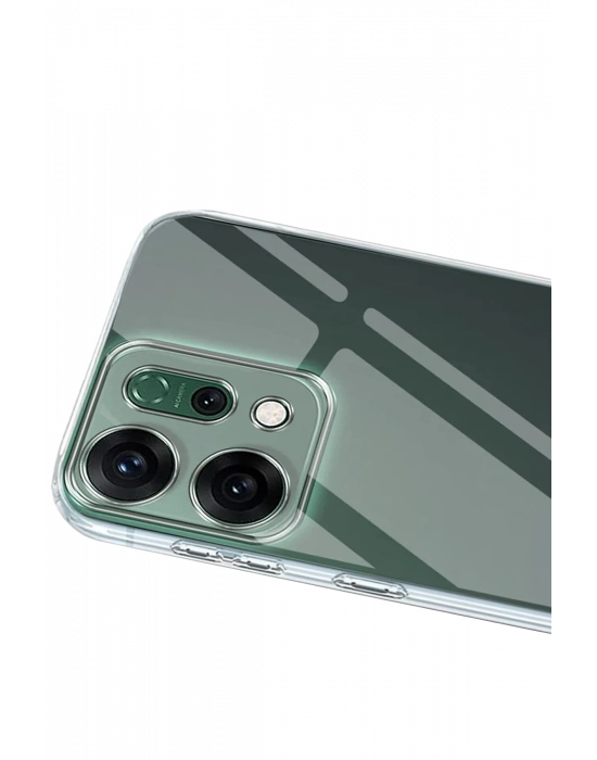 Newface Oppo Reno 14 Kılıf Lüx Şeffaf Silikon - Şeffaf