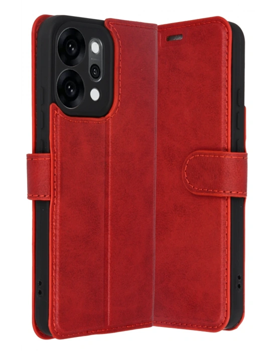 Newface Oppo Reno 14 Trend S Plus Kapaklı Kılıf - Kırmızı