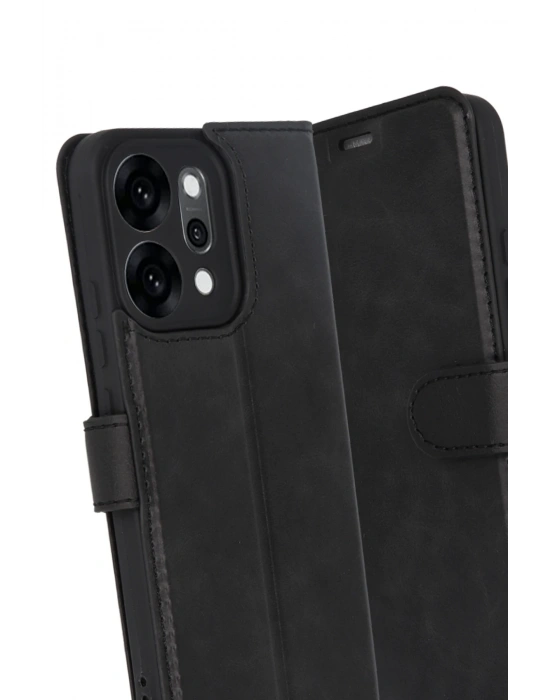 Newface Oppo Reno 14 Trend S Plus Kapaklı Kılıf - Siyah