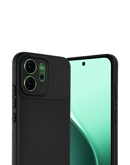 Newface Oppo Reno 14F Auto Focus Karbon Kapak - Siyah