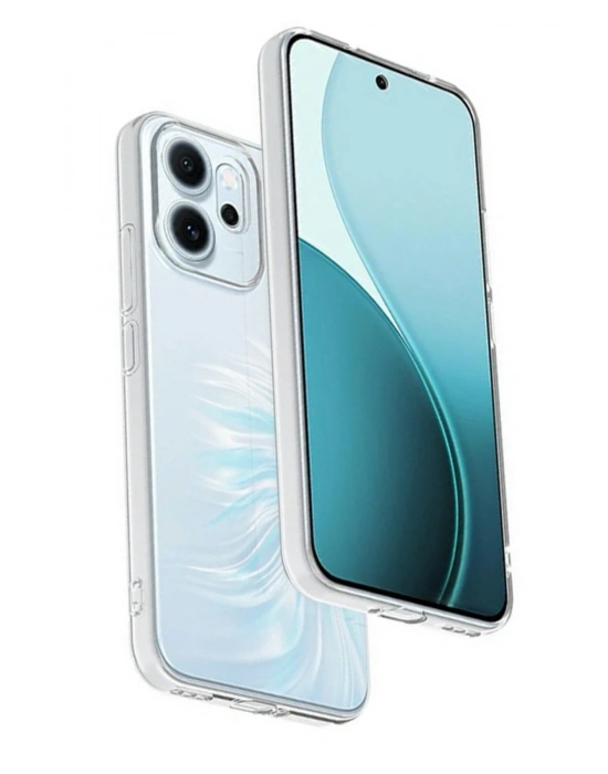 Newface Oppo Reno 14F Kılıf Lüx Şeffaf Silikon