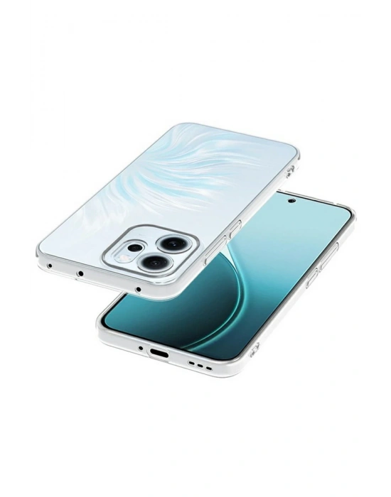 Newface Oppo Reno 14F Kılıf Lüx Şeffaf Silikon