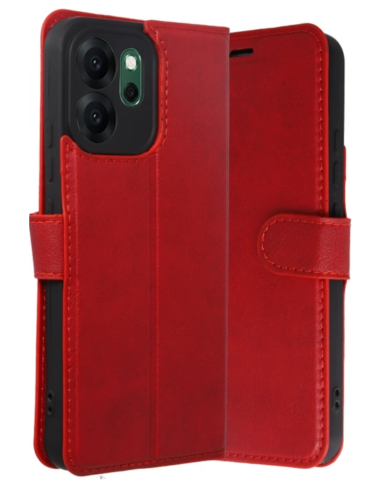 Newface Oppo Reno 14F Trend S Plus Kapaklı Kılıf - Kırmızı