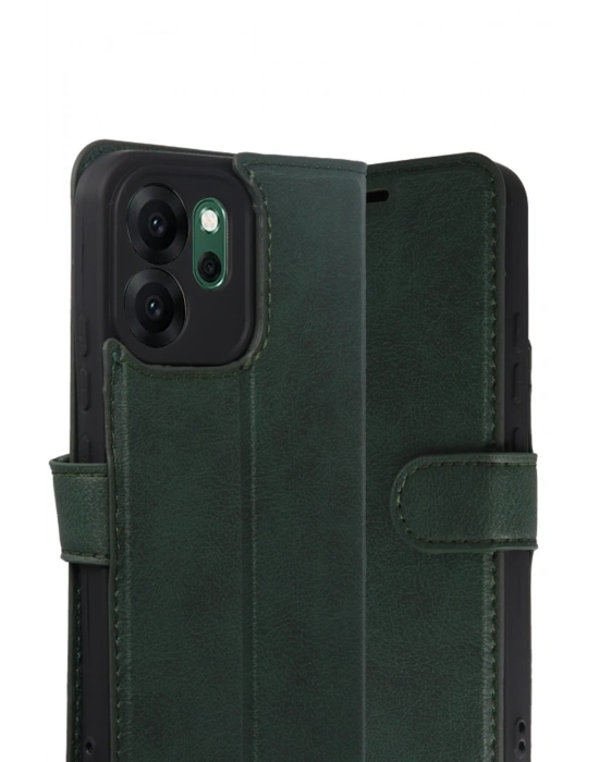 Newface Oppo Reno 14F Trend S Plus Kapaklı Kılıf - Yeşil