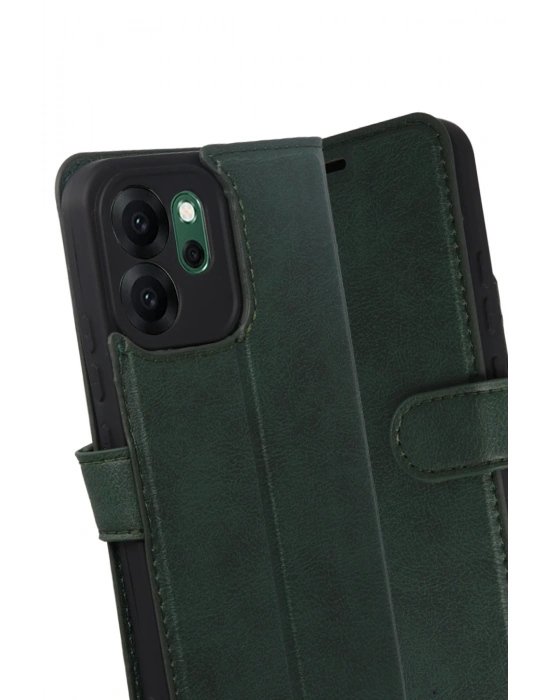 Newface Oppo Reno 14F Trend S Plus Kapaklı Kılıf - Yeşil