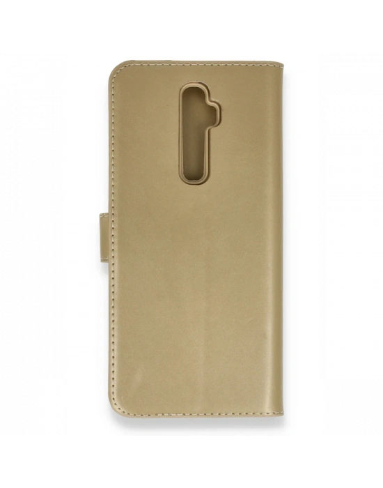 Newface Oppo Reno 2Z Kılıf Trend S Plus Kapaklı Kılıf - Gold