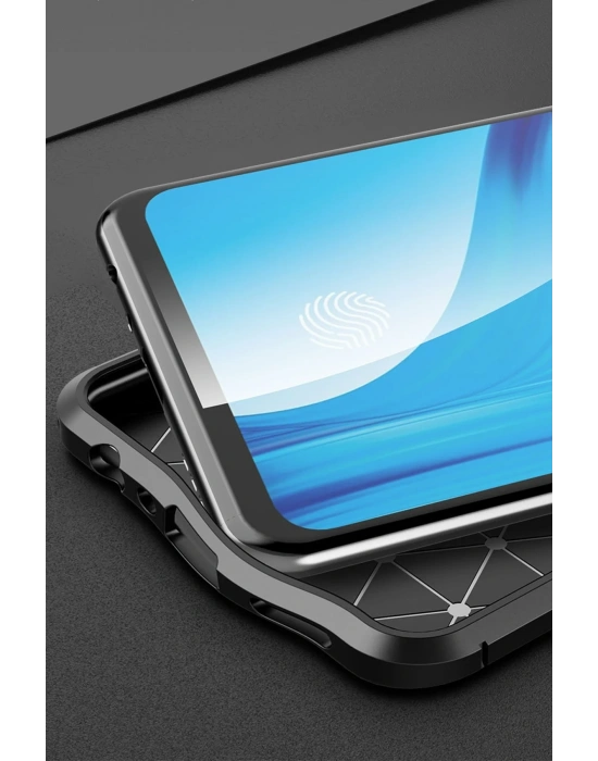 Newface Oppo Reno 4 Lite Kılıf Auto Focus Kapak - Siyah