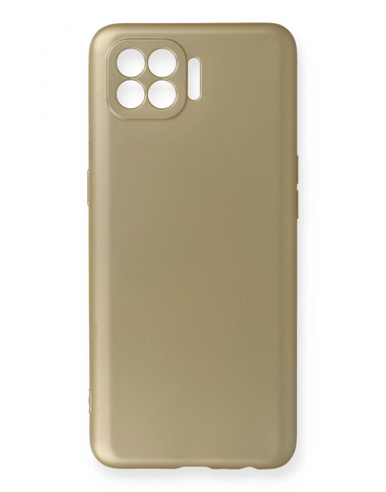 Newface Oppo Reno 4 Lite Kılıf First Silikon - Gold