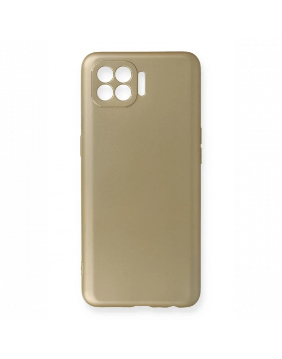 Newface Oppo Reno 4 Lite Kılıf First Silikon - Gold