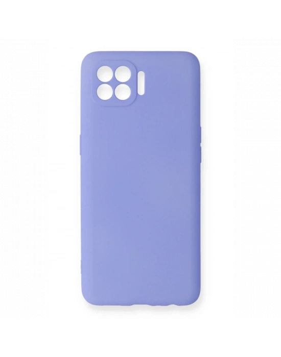 Newface Oppo Reno 4 Lite Kılıf First Silikon - Lila