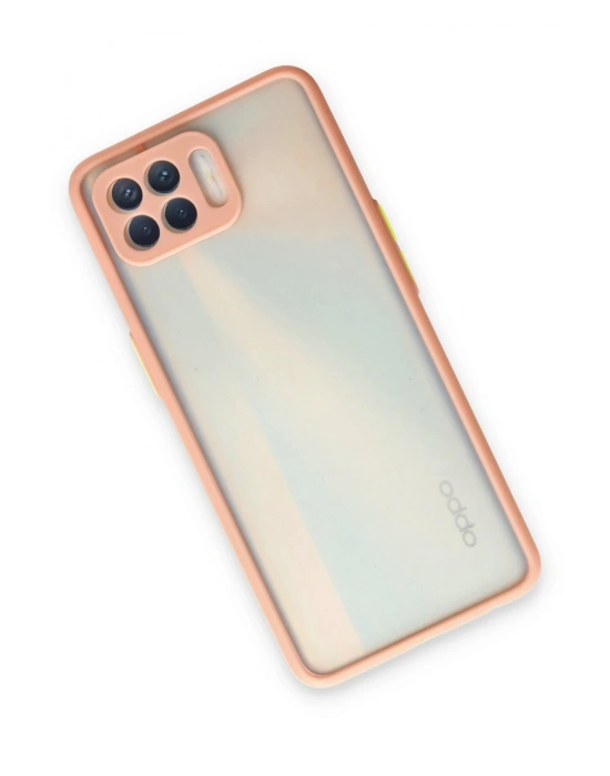 Newface Oppo Reno 4 Lite Kılıf Montreal Silikon Kapak - Pembe