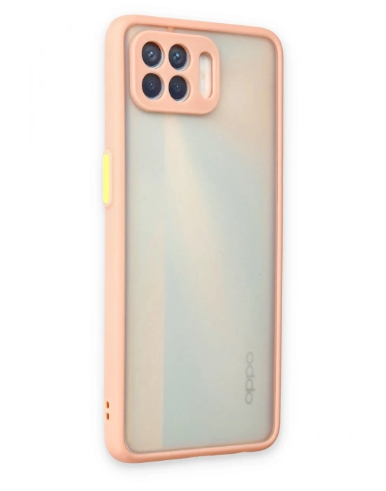 Newface Oppo Reno 4 Lite Kılıf Montreal Silikon Kapak - Pembe