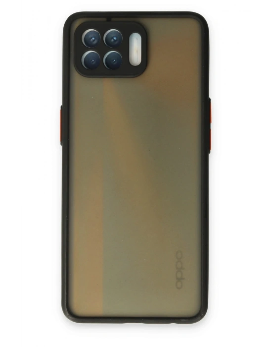 Newface Oppo Reno 4 Lite Kılıf Montreal Silikon Kapak - Siyah