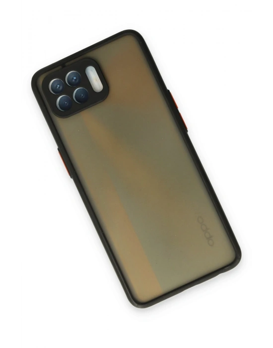 Newface Oppo Reno 4 Lite Kılıf Montreal Silikon Kapak - Siyah