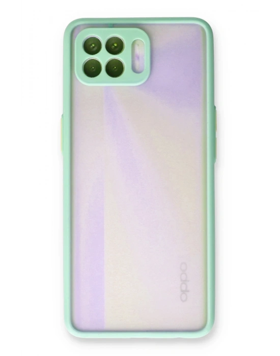 Newface Oppo Reno 4 Lite Kılıf Montreal Silikon Kapak - Turkuaz
