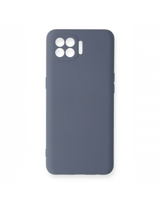 Newface Oppo Reno 4 Lite Kılıf Nano içi Kadife Silikon - Gri